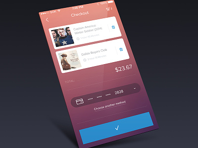 Checkout Reimagined buy cart checkout credit card download free freebie ios movies psd ui ux