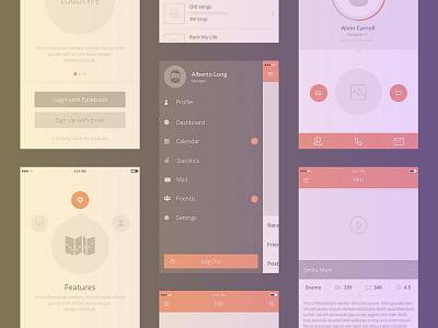 Free set of 100+ UX mockups for iPhone and iPad
