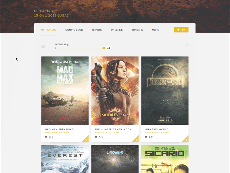 IMDb design concept - movie details