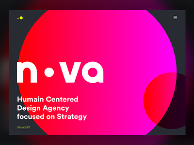 NOVA - Studio website design agency creative design landing portfolio studio ui ux website