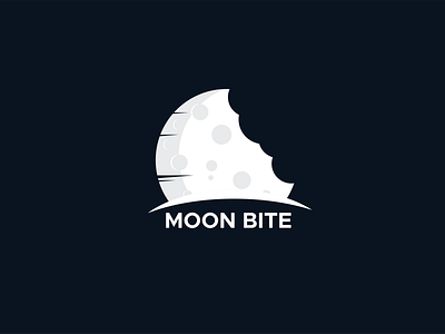 MOON BITE LOGO branding design illustration illustrator logo logodesign logos logotype mascot character minilalistlogo typography vector