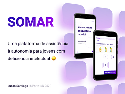 SOMAR - Assistência à autonomia accessibility app axure inclusion inclusive design user experience user interface design xd xd design