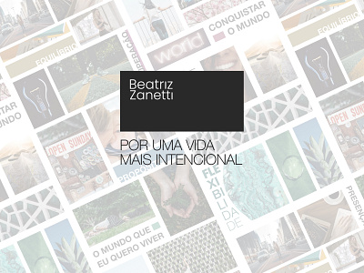 Estudo de marca - Beatriz Zanetti Por uma vida mais intencional design site webdesign xd