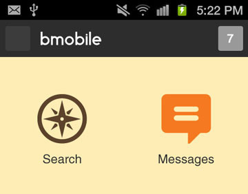 bmobile dashboard icons mobile notification
