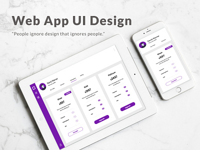 Web App UI Design