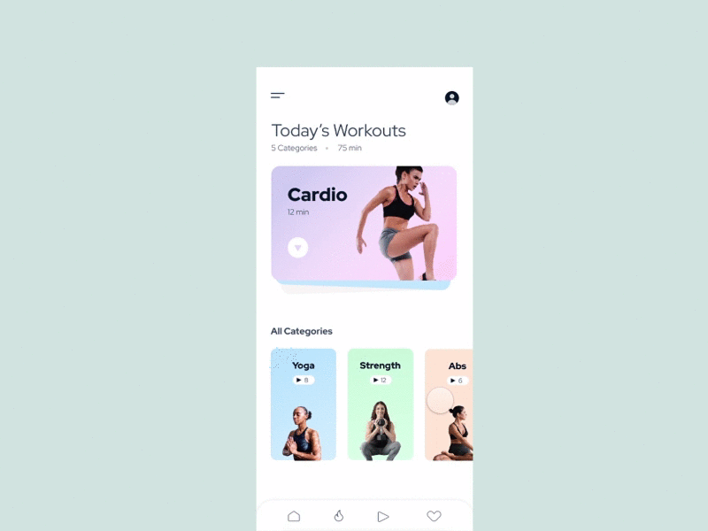 Personalized Workout App Interaction