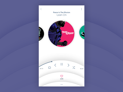 Light Music Player Concept app mobile music music player white