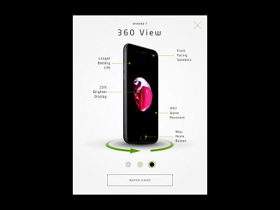 Etisalat - 360 View android app app design battery button design digital design display interaction interface ios iphone product design speakers ui user interface ux water web design website