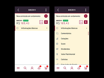 Clube FII - Menu Navigation on Mobile