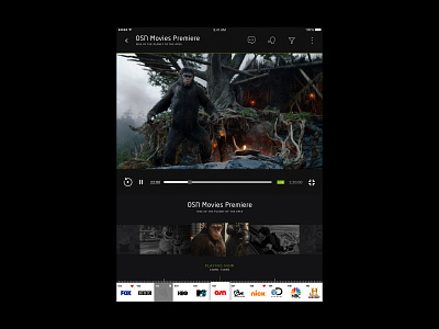 Etisalat eLife - Movie Portrait android app devices digital design interface ios mobile movies movies app page planet of the apes premiere product design streaming tv ui user interface ux web design website