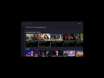 Etisalat eLife - TV android app digital design entertainment harry potter interface ios movies product design recommendations sports streaming tv tv shows ui user interface ux web design website