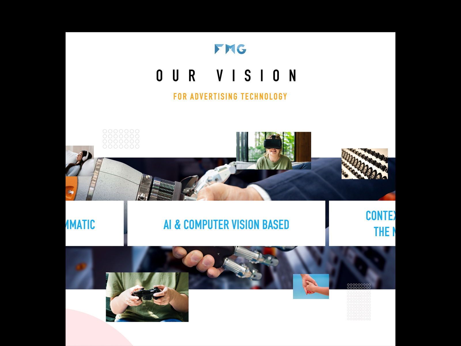 Fork Media Group site by Leo Makes on Dribbble