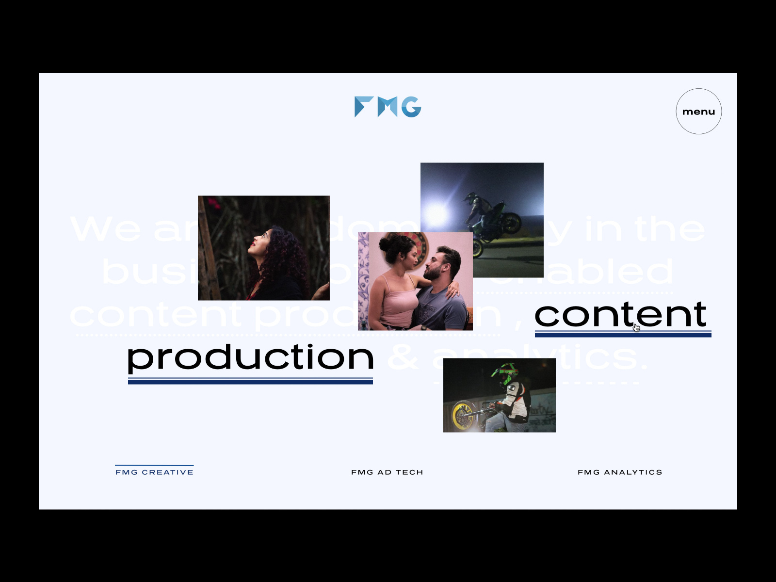 Fork Media Group site by Leo Ehrlich on Dribbble