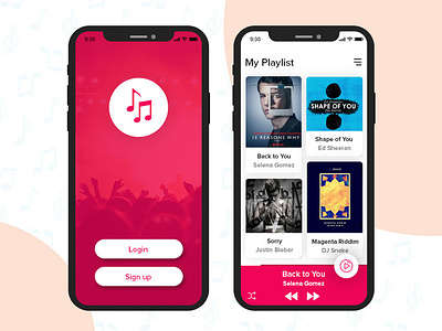 Music App ios app design iphone app design mobile app mobile app design mobile app development mobile app experience