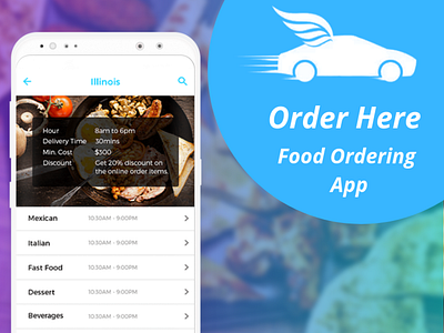 Order Here App Screen