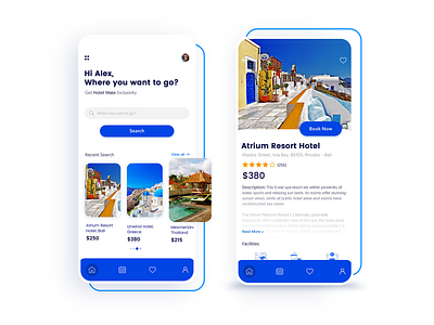 Hotel App Design