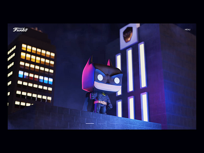 Funko pop : Batman 3d 3d design 3d modeling animation blender cycles illustration motion graphics ui ux web design