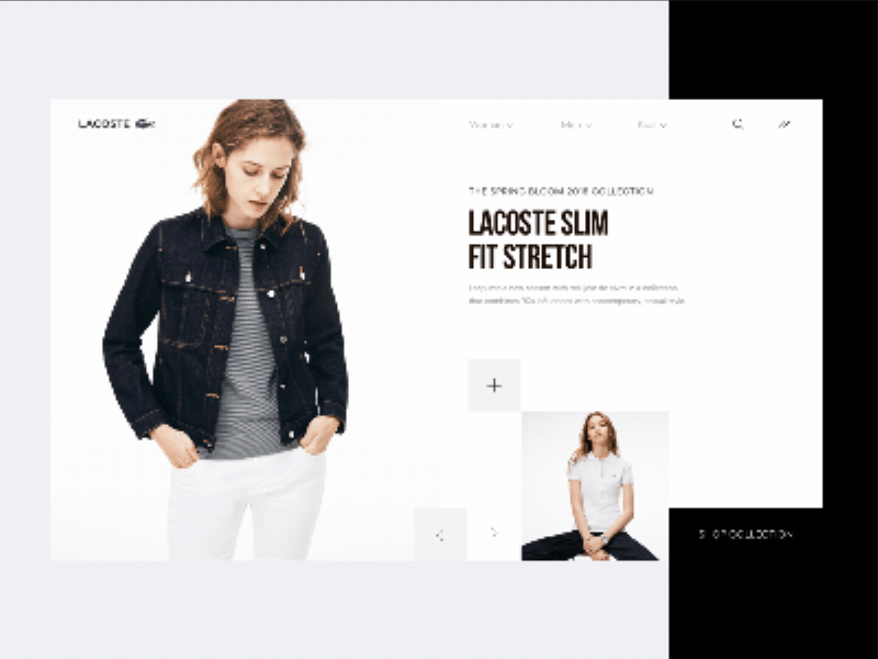 Fashion site 👕 animation ecommerce fashion homepage interaction loader modern design slider ui ux web design