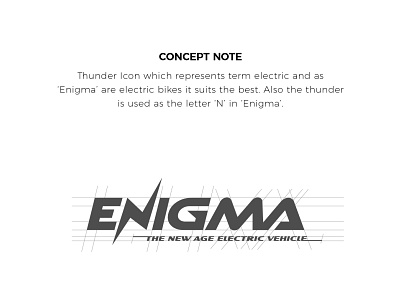 Enigma Identity Illustration branding design ebikes electric icon illustration illustrator logo minimal typography ui