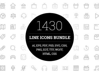 1430 Line Icons Bundle branding business icon pack businessman icon clean copy icon design free icons download freepik google icons icon a day icon archive icon artwork icon for communication icon png icon template illustrator icon template psd minimal personal icon svg icons temple icon
