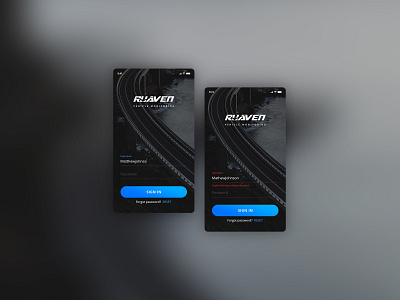 Ruaven App login app design app ui login login box