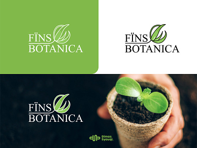 Fins Botanical Logo botanical botanical art farm green green logo indonesia logodesign