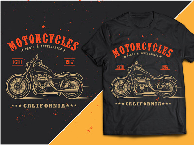 Motorcycle tshirt design, Tshirt Design