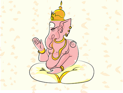 Ganesh art artwork draw drawing illustration art illustrations illustrator vector vector art vector design vector drawing vector illustration vectorart