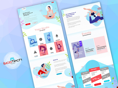 Yoga website app branding design uiux webdesign webdesigner