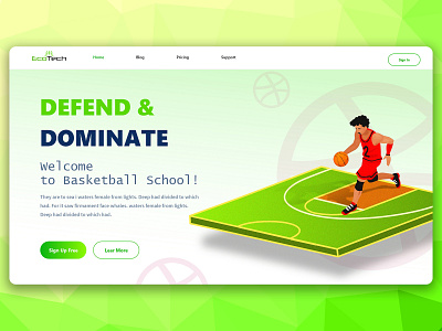 Basketball web design app design icon illustration logo ui uiux ux vector web web design webdesign