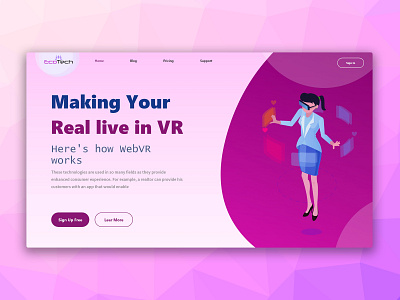 Real live in VR website app design branding design icon illustration logo ui uiux ux web web design webdesign