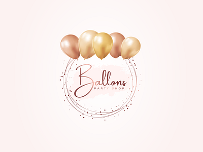 Balloon Logo Design Premade Logo Party Logo Party Planner Logo