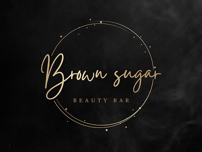 Beauty bar Brown sugar creative concept premium luxury logo beauty logo beauty product beauty salon boutique logo brown sugar clothing logo cosmetic logo fashion logo feminine logo floral logo luxury logo salon logo signature logo spa logo watercolor logo