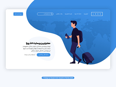 Landing page design for Immigration Service