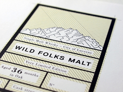 Wild Folks Malt branding typography whisky