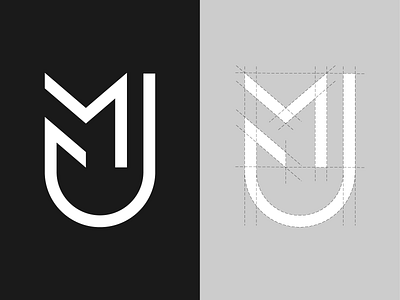 MJ branding graphic design logo logotype vector