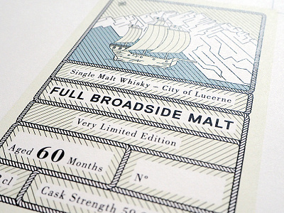 Broadside branding whisky