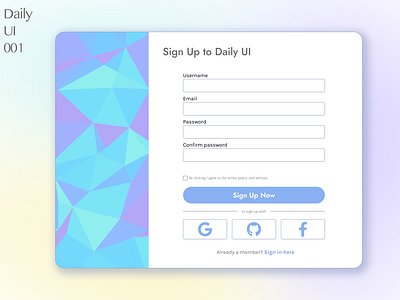 DailyUI001:SignUpPage