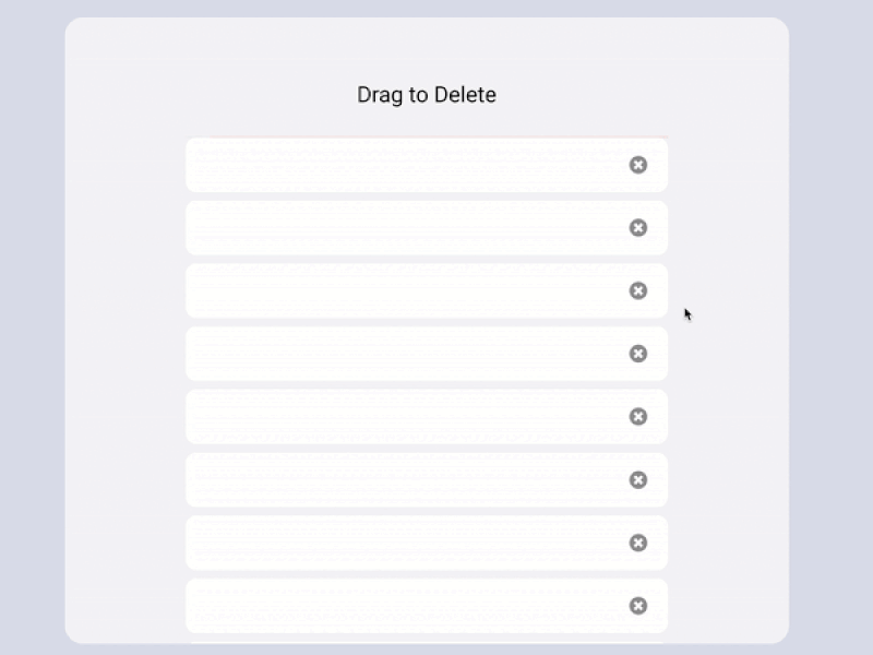 Drag to Delete