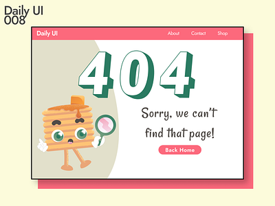 DailyUI008:404Page figma ui