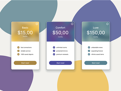 Pricing structure DailyUI 030