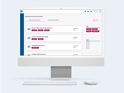 Announcement board announcement board figma ui