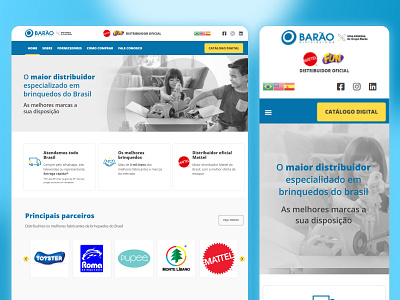 Redesign Site Barão Distribuidor interface site ui ux webdesign website