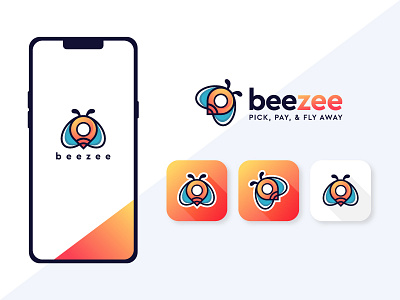 Beezee anshal ahmed app clean cleaning icon illustration logo logo design vector