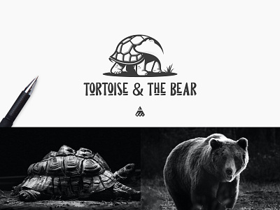 Tortoise & The bear 2021 anshal anshal ahmed branding creative logo design icon logo logo 2021 logo design logo for sale logo maker logo sale sale tortoise and bear logo tortoise logo