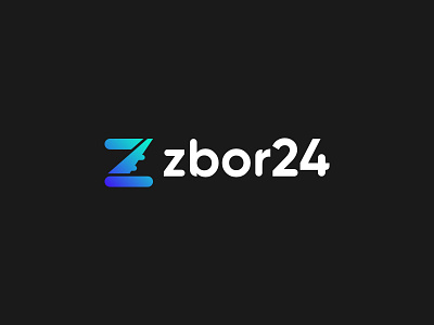 Zbor24 | Logo design boardingpass branding creative design flight fly gradient graphic design identity letterz logo minimal plane sky trip vacation vector wing z