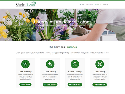 GardenSite design icon illustrator design site design ui ux webdesign website wordpress