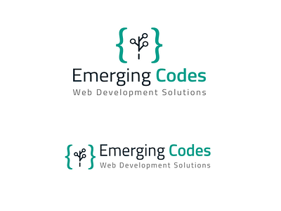 Emerging Code Logo ai brand design brand identity branding drawing icon illustration illustrator design logo logo design logotype typography vector