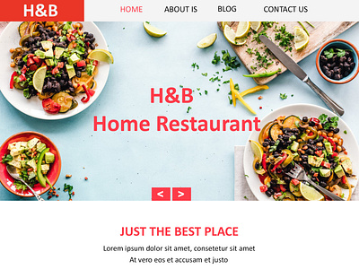 Home Restaurant Site Design