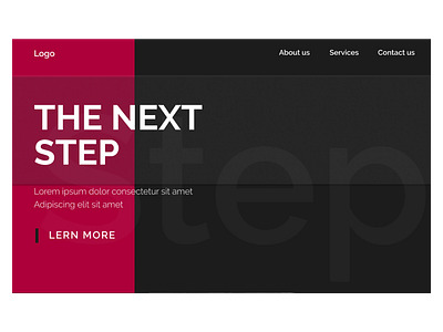 The next step Template - 1 design figma design typography ui ux